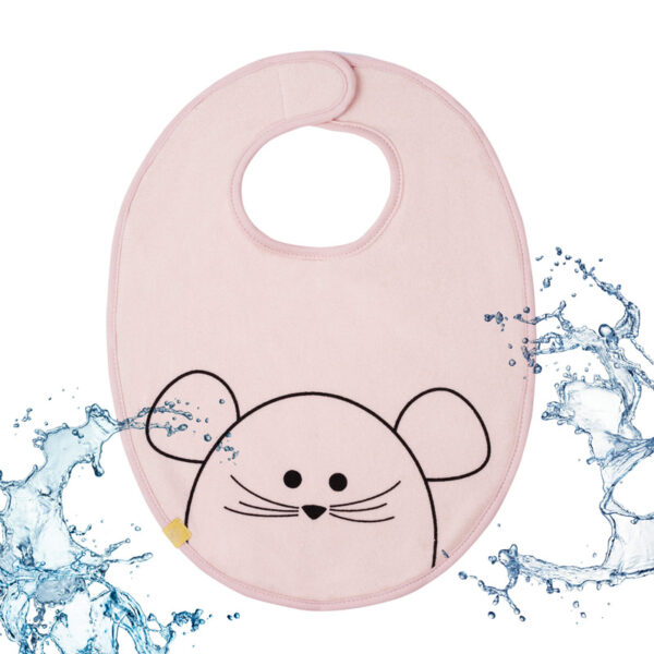 Lässig Bavaglino Impermeabile Little Chums Mouse Rosa - Medium